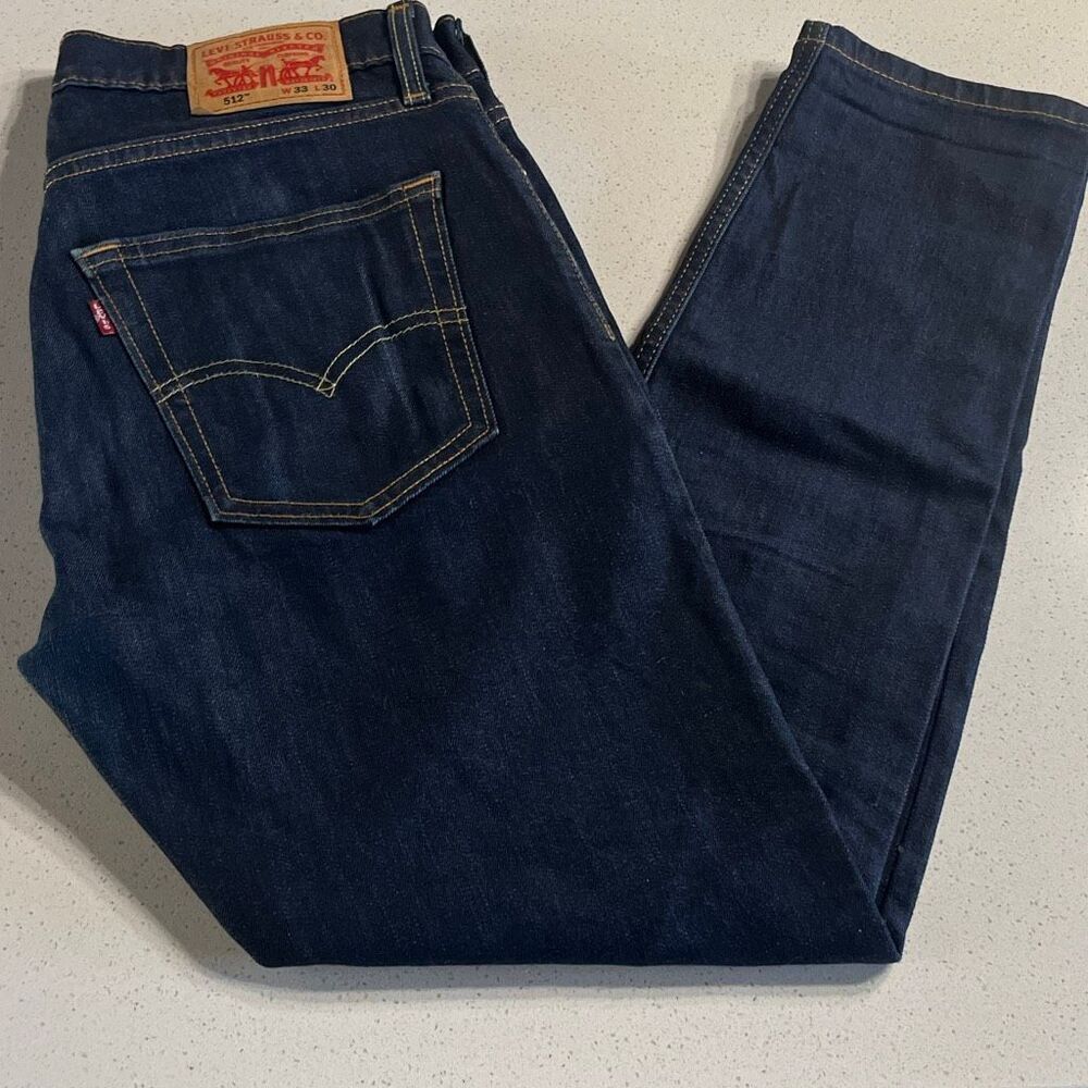 Levi’s 512 Slim Tapered Blue Jeans Tagged 33/30